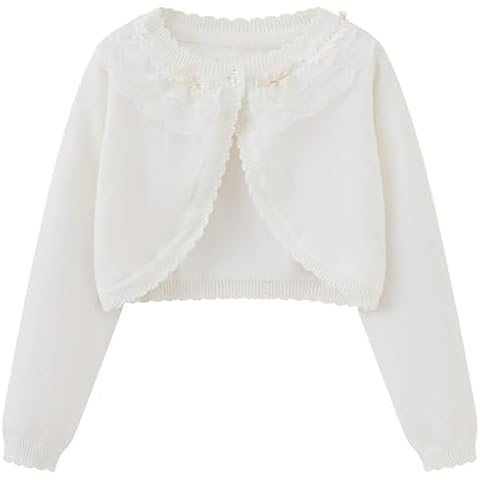 Winmany Girls Long Sleeve Lace Cardigan Cover