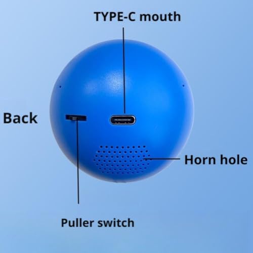 Image of Memory Sphere Lamp, 2.7 inch Crystal Ball Video Player, 2026 New Memory Lamp Ball, Digital Display Sphere, CrystalBall Video Player Ideal and Christmas Decorations (Orange 1 Pcs)