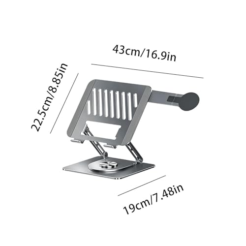 Support réglable pour ordinateur portable pliable et ergonomique de bureau