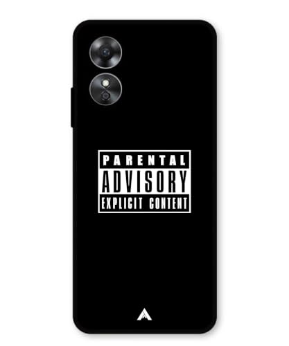 Image of Premium Explicit Case for Oppo A17K Soft-Touch Metal TPU Back Cover, Shockproof, Designer, Aesthetic Mobile Phone Case (Glossy Finish)