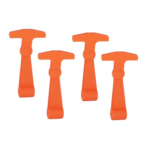 Selaginella Orange Replacement Yeti Coolers Latches 4 Pack T-Latches Made of Silicone Rubber Compatible with Yeti and Rtic Cooler Accessories