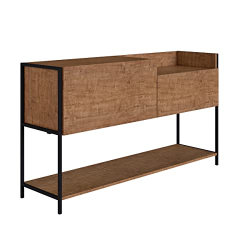 Lagom Made Industrial Buffet Cabinet, Sideboard Console Table With Doors And Shelf For Kitchen, Dining Room, Living Room (53Inch Long), Brown (27850/51) #TOP2