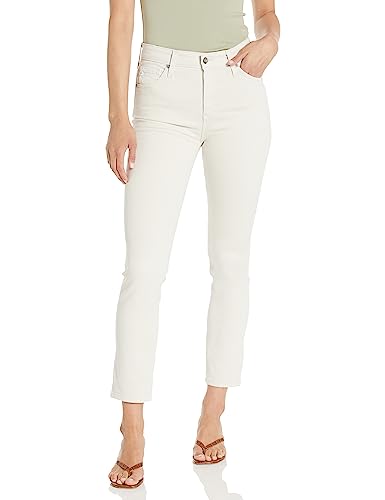 Jean slim droit cropped gris AG Adriano Goldschmied pour look citadin