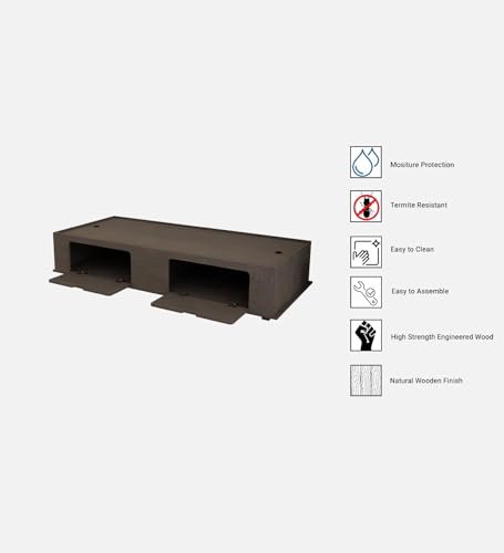 Image of Cyprus Multipurpose Diwan Single Bed with Storage Engineered Wood Single Box Bed Dark Wenge Finish Knock Down