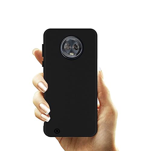Image of Mobile Back Cover Case for Moto G6 (Silicone Case|CameraProtection|Black SC1510)