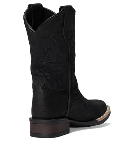 Image of ROPER Kids Boys Monterey Leather Square Toe Embroidered Casual Boots Mid Calf
