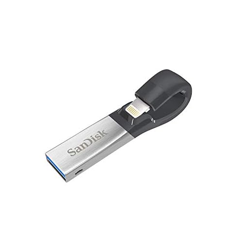SanDisk iXpand 64 Go - Clé USB double connectique pour sauvegarde iPhone et iPad