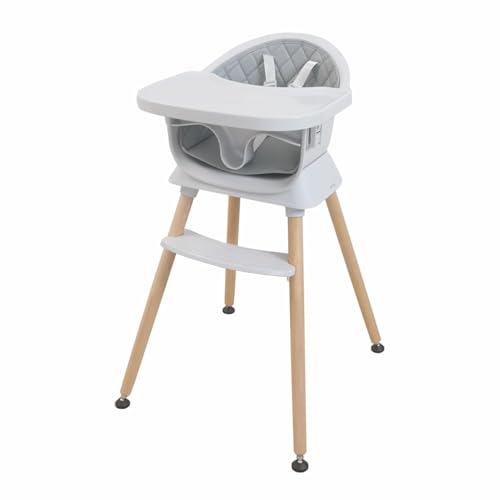 Image of Albert Baby 3-in-1 Convertible Wooden High Chair for Babies and Toddlers, Dining Booster Seat, Toddler Chair, Easy to Clean Infant Highchair, Modern Lightweight Design