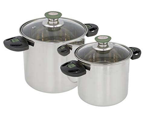 Batterie de cuisine Bo-Camp Elégance Compact 2-2 pièces en inox RVS