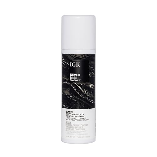 Spray de retoque para raíces y cuero cabelludo IGK, negro 2 oz miniatura 1