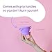Pixie Menstrual Cup Compact Sterilizer - Good for Public Restrooms, Camping, or Dorms - Collapsible Cleaner Container for Your Menstrual Disc & Period Cup - Microwavable - Reusable - Case Holder