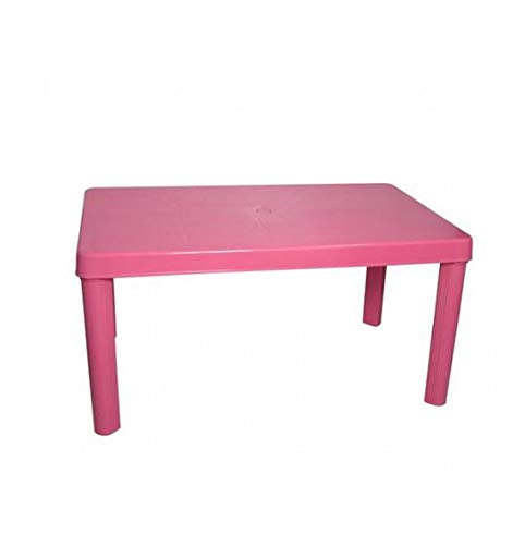 VARIE Tavolino in plastica per Bambini Cm.100x60 Colori Assortiti (Rosa)
