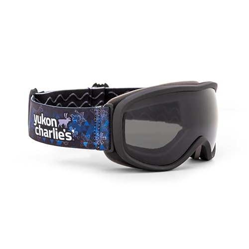 Lunettes de neige pour enfants Yukon Charlie's masque ski junior écran sphérique transparent
