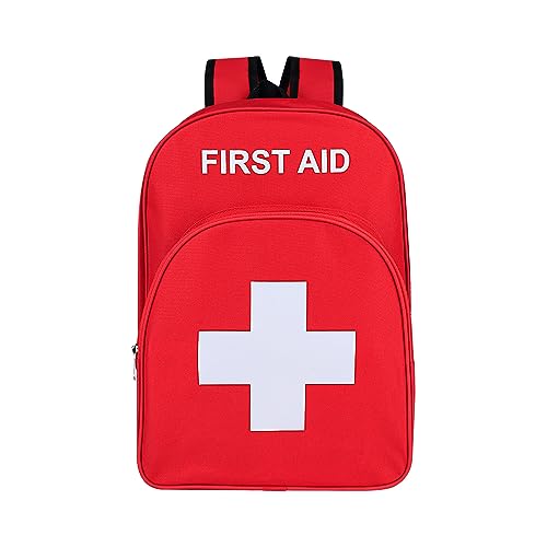Image of First Aid Bags Empty First Aid Backpack Empty Medical Storage Bag for First Aid Kits Pack Emergency Hiking Backpacking Camping Cycling Riding Climbing Travel Car
