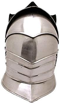 Full Face Real 20G Roman Knight cursader Helmet