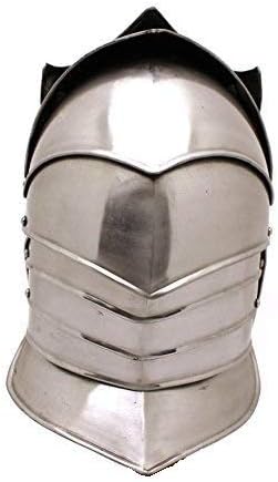 Full Face Real 20G Roman Knight cursader Helmet