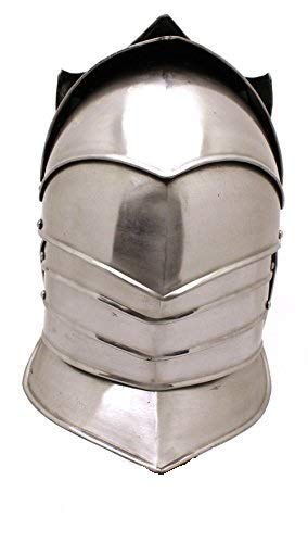 Medieval Warrior Full Face Real 20G Roman Knight Cursader Helmet #TOP2