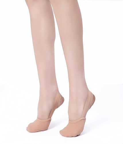 MSMAX Women's Half Soles Dance Shoes Canvas Pirouette Shoes for Contemporary,Ballet,Jazz,Gymnastics,Turners3