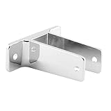 Prime-Line 656-6365 Two Ear Wall Bracket, for 1 in. Panels, Zinc Alloy, Chrome Plated Finish (Single Pack)
