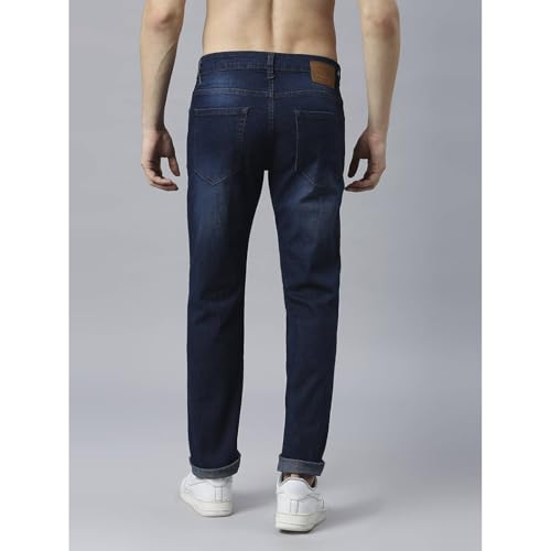 Image of Blue Jeans for Men Regular Fit - Cotton Jeans Pant for Men, Regular Denim Jeans for Boys - Light Fade Jeans for Men