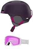 Giro Ledge Combo Pack - Casco de esquí – Casco de snowboard con gafas a juego,5-59 cm)