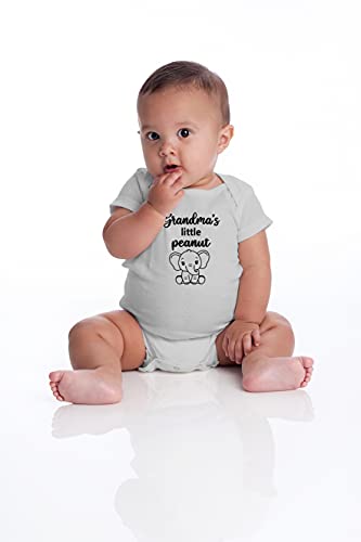 Grandma's Little Peanut - Funny Baby Essentials Bodysuit - Baby Boy Clothes Newborn Romper4