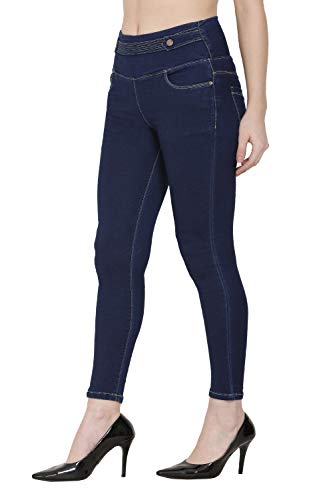 Image of Casual Slim fit Cotton Denim Jegging for Women