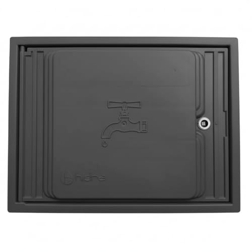 Suinga Puerta para Contador de Agua de Polipropileno 35x45cm | Tapa Contador sin Mirilla con Marco para Empotrar | Montada sobre Marco para Encarcelar en la Pared | Armario con Cerradura y Llave