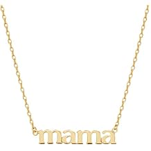 Ana Luisa Gold Dainty Mama Necklace for Women - Sentimental 14K Gold Nameplate Necklace for Mom - Hypoallergenic, Water-Resistant, Tarnish-Free Jewelry - Mothers Day Necklaces - Everyday Mom Jewelry