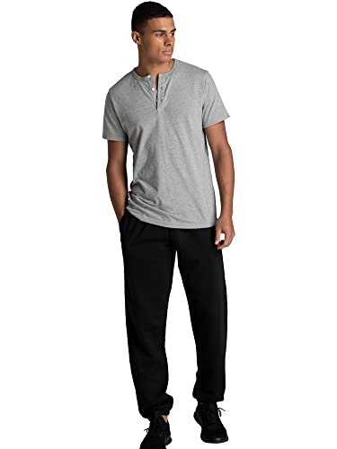Image of Fruit of the Loom Eversoft Fleece Elastic Bottom Sweatpants with Pockets, Relaxed Fit, Moisture Wicking, Breathable