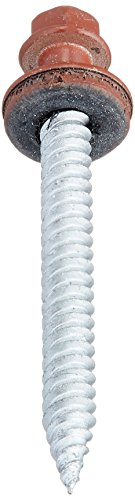 Tornillo Autoperforante Hex 10 x 2 in Rojo 50 unidades miniatura 2