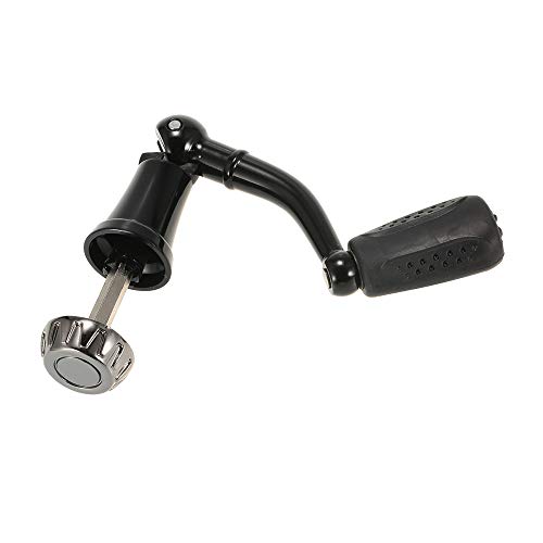 Cabo de molinete de pesca, Andoer Manopla rotativa em liga de alumínio, alça elétrica dobrável para