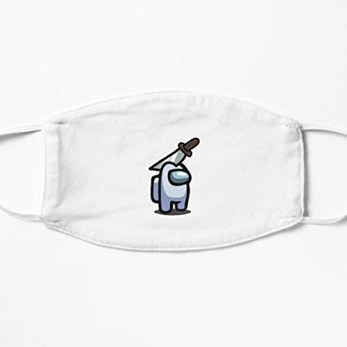 Amazon Com Among Us White Character With Knife Hat Mask Home Kitchen Amazon Com Among Us White Character With Knife Hat Mask Home Kitchen