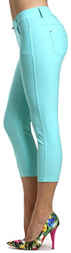 Image of Prolific Health Women's Jean Look Jeggings Tights Slimming Many Colors Spandex Leggings Pants Capri S-XXXL