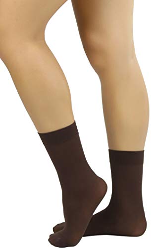 Image of ToBeInStyle Womens Pack of 6 Trouser Solid Print Anklet Socks