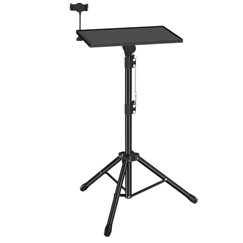 Trépied pour projecteur et PC portable en aluminium à 4 sections