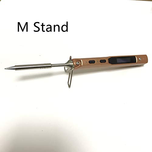 UY CHAN (2 Tips) Original TS100 Digital OLED Programmable Pocket-size Portable Soldering Iron Station Kit DC 5525 Embedded Interface Acceleration Sensors STM32 Chip (with B2 Tip + BC2 Tip)