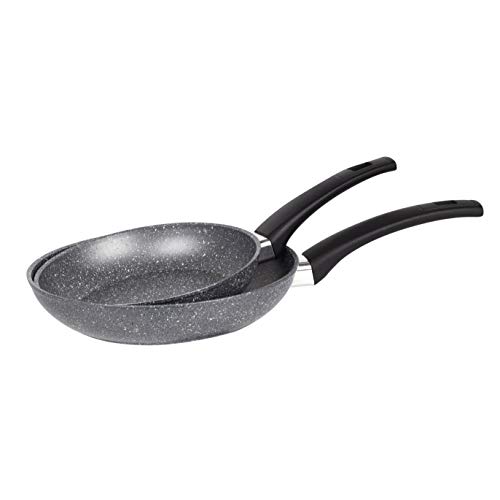 San Ignacio Juego De Sartenes (20/24 Cm) Root De Aluminio Forjado Aptas Para Induccion En Color Gris
