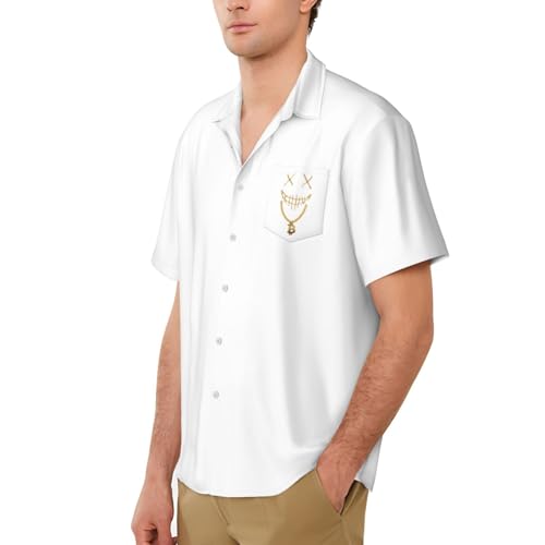 Mask Bitcoin Chain Crypto Money Coin Blockchain Men's Shirts Short Sleeve Casual Shirts Button Down Shirt Men Summer Shirt - Image 7