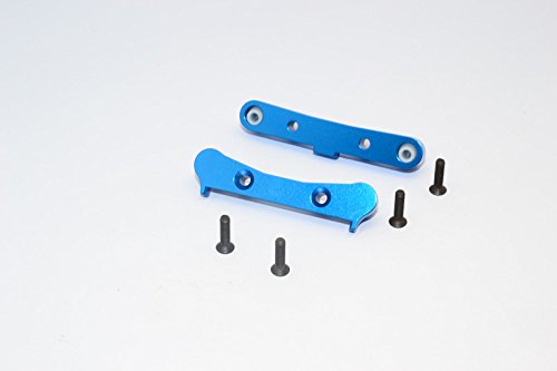 GPM For Team Losi Mini 8ight & 8ight-T Upgrade Parts Aluminum Rear Suspension Mount - 2Pcs Blue