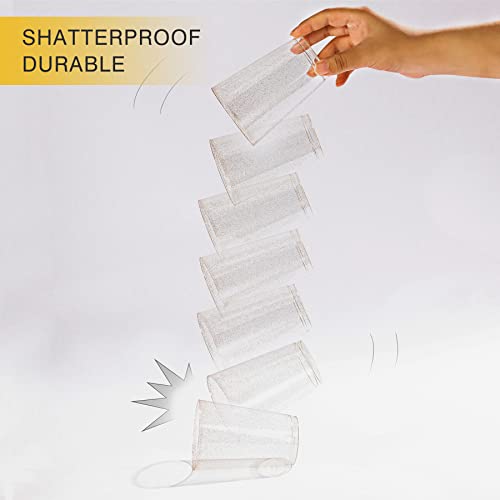 Gold Glitter Plastic Cups