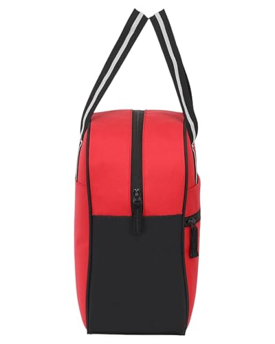 Image of Durable & Lightweight Lunch Bag | Trendy Water-Resistant Tiffin Bag & Meal Holder for Office, School, Travel & Picnic, Stylish, Insulated Design for Men, Women & Kids (Red)