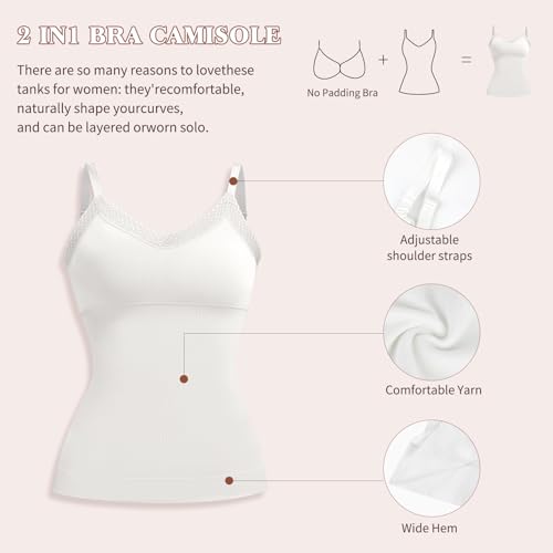 Image of Shapewear Camisoles for Women - Tummy Control Shapewear Tank Top Shaper Cami Black S