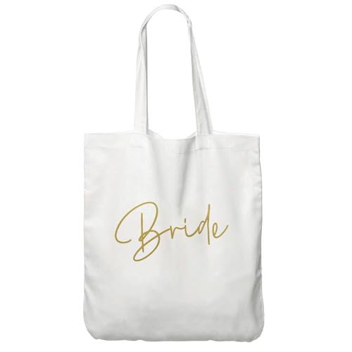 Image of LADY & HOME 6pcs Bachelorette Party Tote Bag, Bride Bridesmaid Cotton Tote Bag for Wedding Gifts