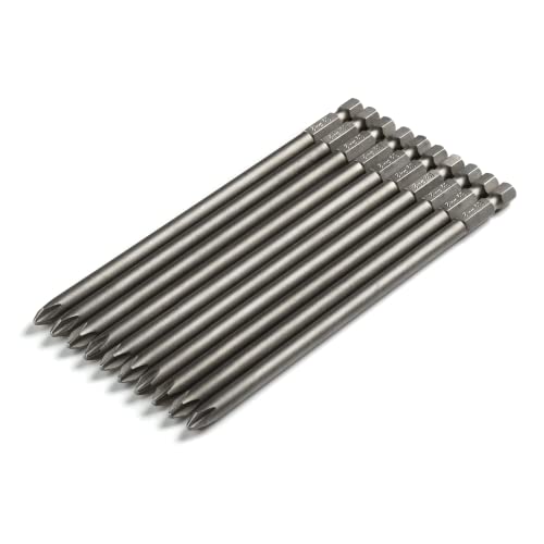 Vesttio Phillips Cross Slot Ph2#2 Long Screwdriver Bit Set 10Pcs 1/4 Inch Hex Shank 6 Inch/150 Mm Length S2 Steel With Magnetic For Power Screwdriver Drill Impact Driver #TOP1