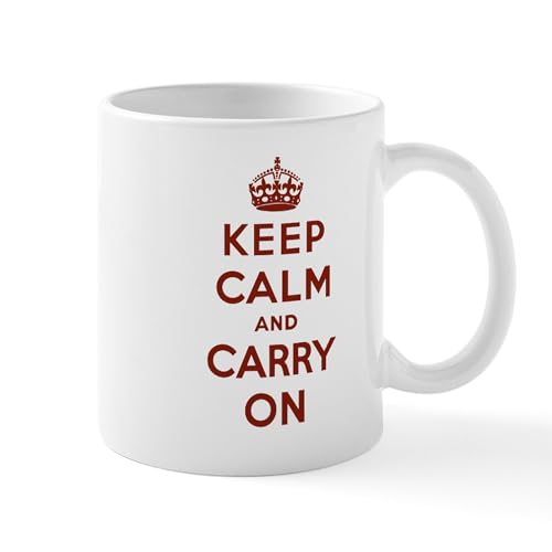 CafePress Keep Calm And Carry On Mug 11 oz (325 ml) Ceramic Coffee Mug