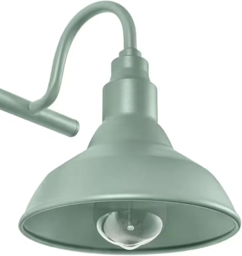 Image of Teal 4-Light Bathroom Vanity Light, Rustic Farmhouse Schoolhouse Design, Metal Bell Shades, Damp Rated, Dimmable E26 Fixture for Vanities, Hallways & Mirrors