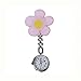 AMBAYZ Infirmière Watch Floral Hospital Montres de Poche Suspendre Clip Portable Acrylique Vintage Round 3D Cartoon Supplies