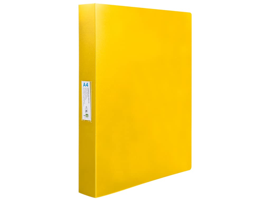 Folder liderpapel 4 Rings 25 mm Mixed Polypropylene din a4 Yellow fluor Opaque