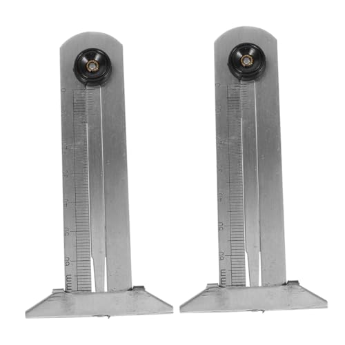 ASAKKURA 2pcs Tire Depth Gauge Auto Tire Thread Depth Gauge Tool 0-60mm Range for Automotive Tools